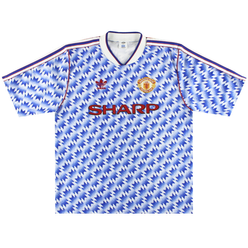 1990-92 Manchester United adidas Away Shirt L
