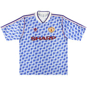 1990-92 Manchester United adidas Away Shirt L - Classic Football Kit