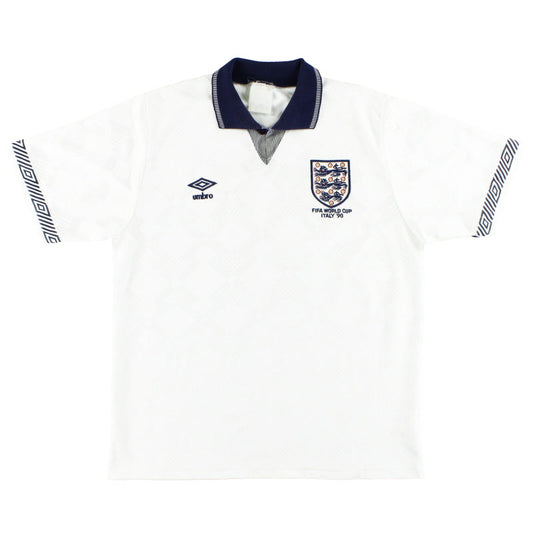 1990 England Umbro 'Italy '90' Home Shirt S