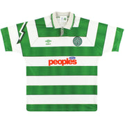 1991-92 Celtic Umbro Home Shirt XL