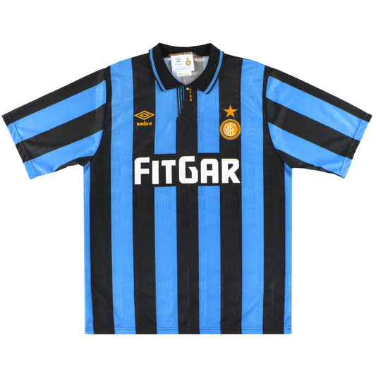 1991-92 Inter Milan Umbro Home Shirt M