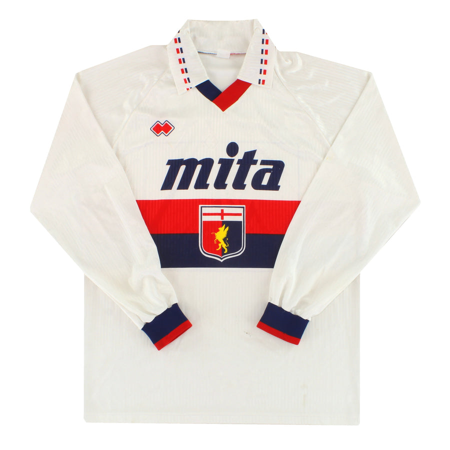 1991-92 Genoa Errea Away Shirt L/S