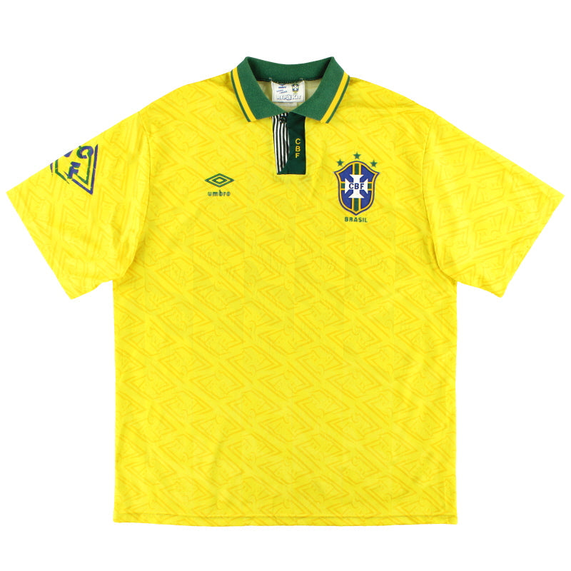 1991-93 Brazil Umbro Home Shirt XL