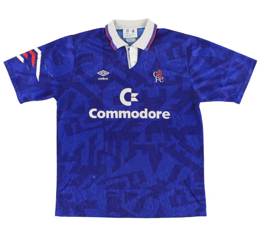 1991-93 Chelsea Umbro Home Shirt L