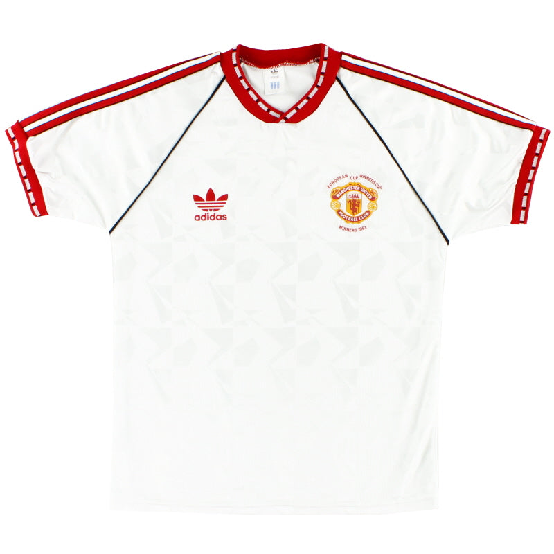 1991 Manchester United adidas ECWC Shirt *Mint* L
