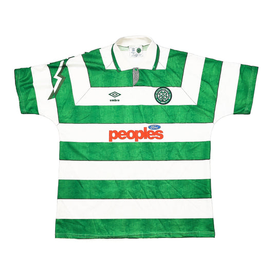 1991/92 Celtic Home Shirt (XL) Umbro