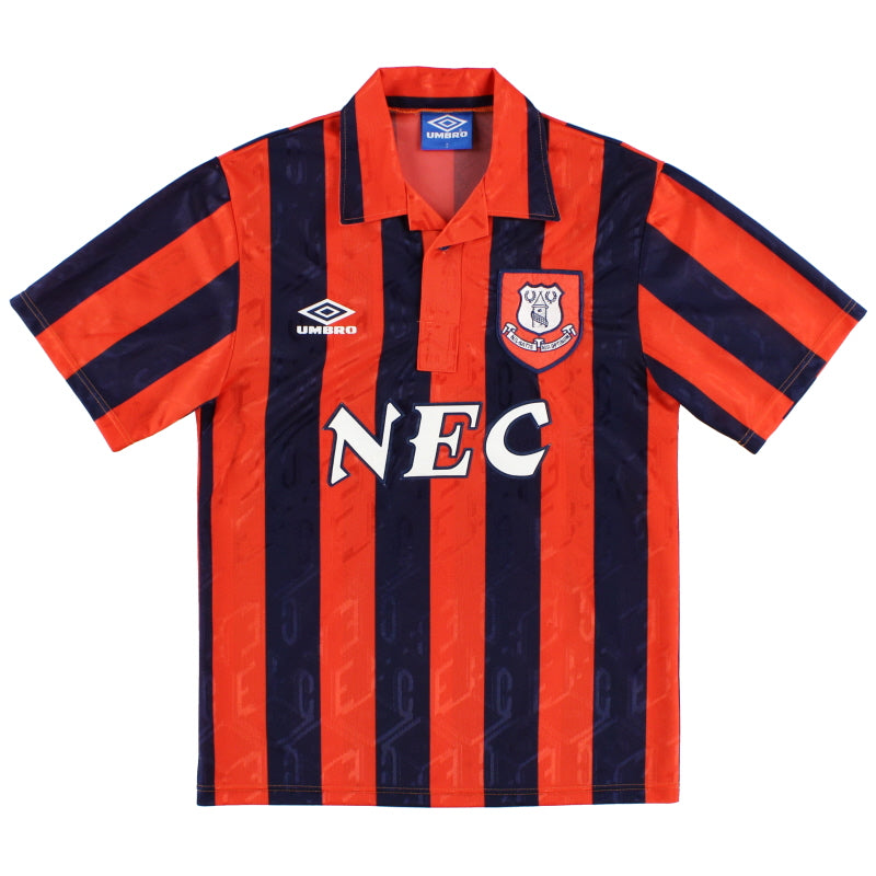 1992-93 Everton Umbro Away Shirt *Mint* L