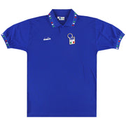 1992-93 Italy Diadora Home Shirt *Mint* L