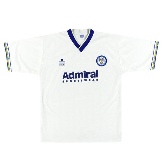 1992-93 Leeds Admiral Home Shirt L