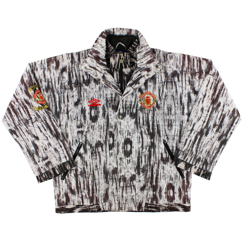 1992-93 Manchester United Umbro Woven Presentation Jacket L