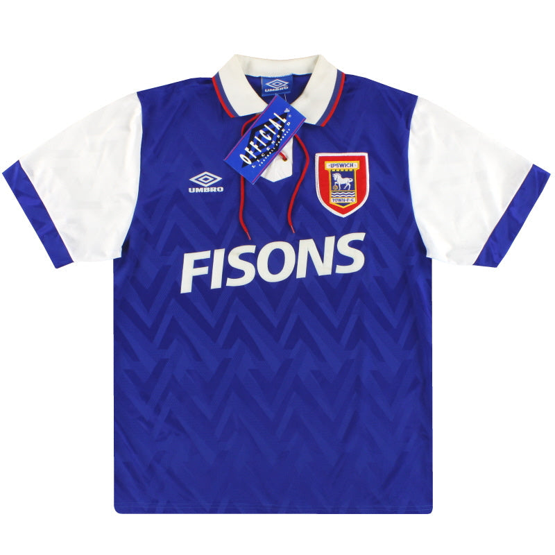 1992-94 Ipswich Umbro Home Shirt *BNIB* L