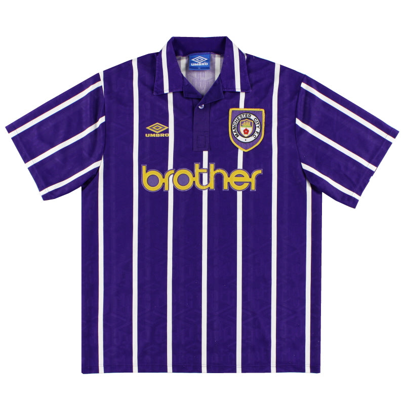 1992-94 Manchester City Umbro Away Shirt *Mint* XL