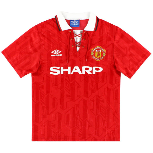 1992-94 Manchester United Umbro Home Shirt L.Boys