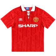 1992-94 Manchester United Umbro Home Shirt L