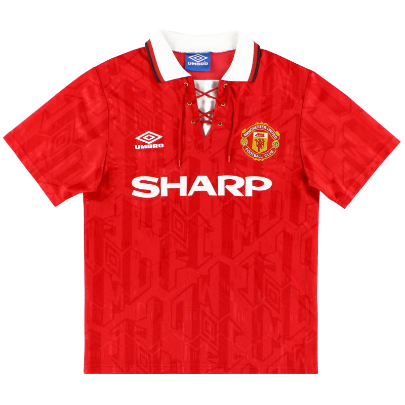 1992-94 Manchester United Umbro Home Shirt L