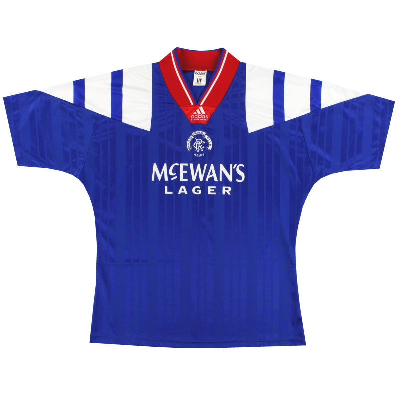 1992-94 Rangers adidas Home Shirt L