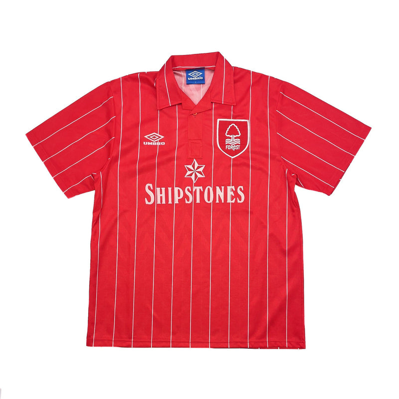 1992/93 Nottingham Forest #7 *Mint* Home Shirt (L) Umbro