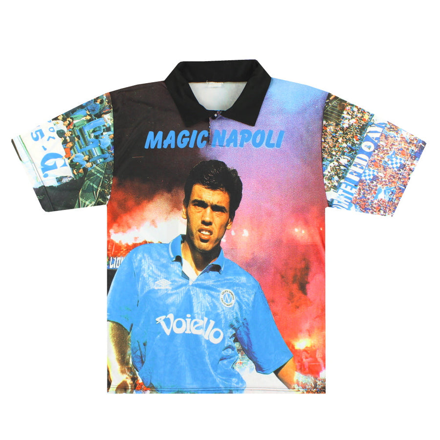 1993-94 Napoli Fonseca Graphic Shirt M