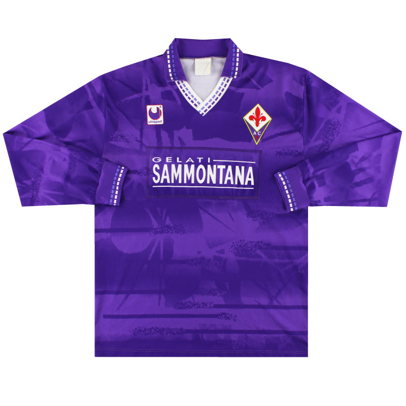 1994-95 Fiorentina Uhlsport Player Issue Home Shirt L/S