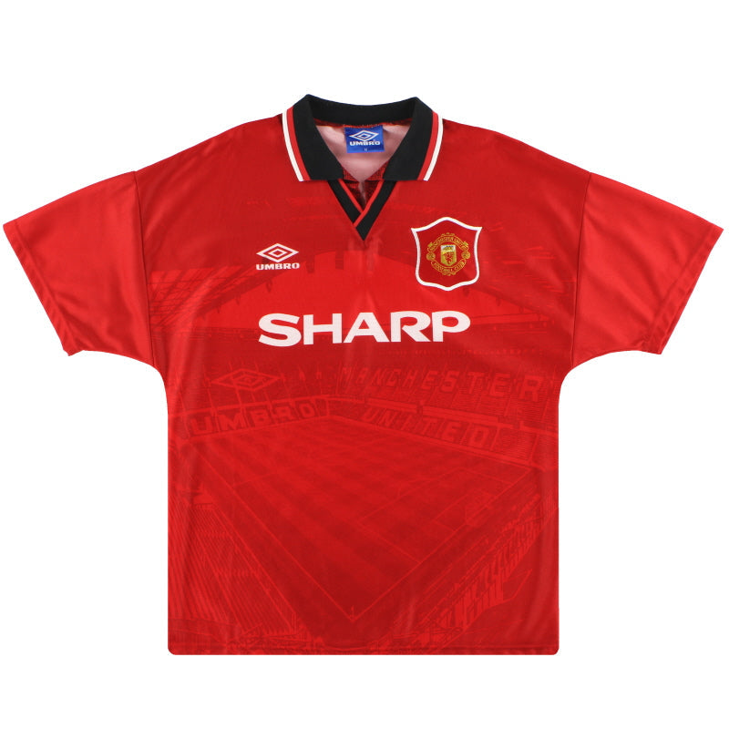 1994-96 Manchester United Umbro Home Shirt L.Boys