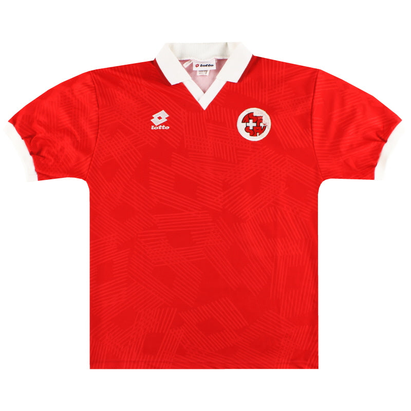 1994-96 Switzerland Lotto Match Worn Home Shirt #15 XL