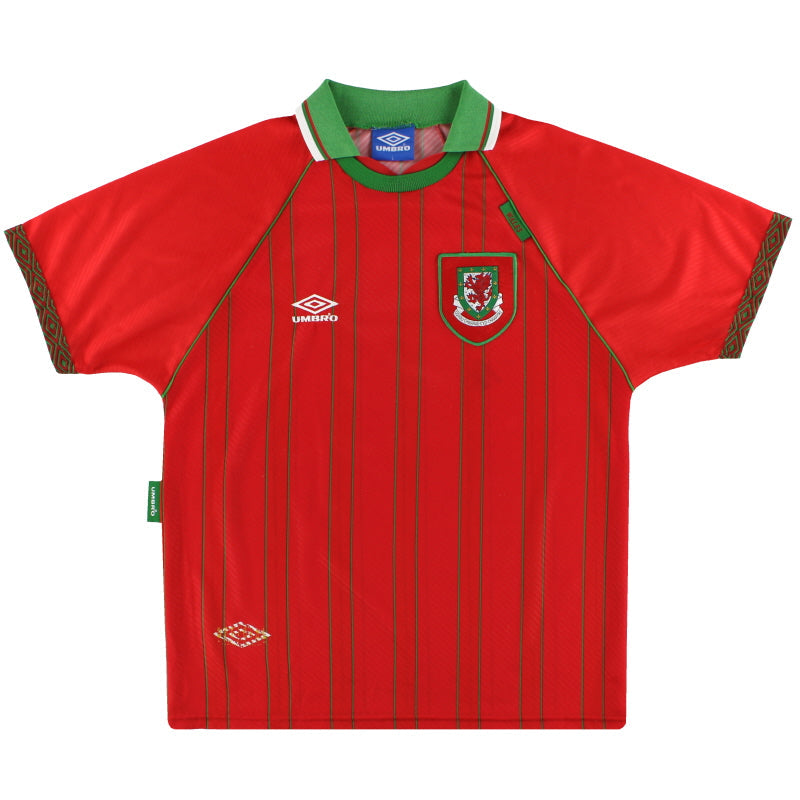 1994-96 Wales Umbro Home Shirt *As New* M