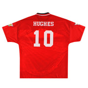1994-96 Manchester United Umbro Home Shirt Hughes #10 *Mint* XL - Classic Football Kit