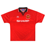 1994-96 Manchester United Umbro Home Shirt L