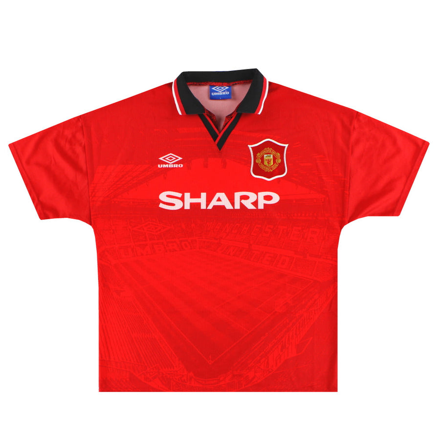 1994-96 Manchester United Umbro Home Shirt L