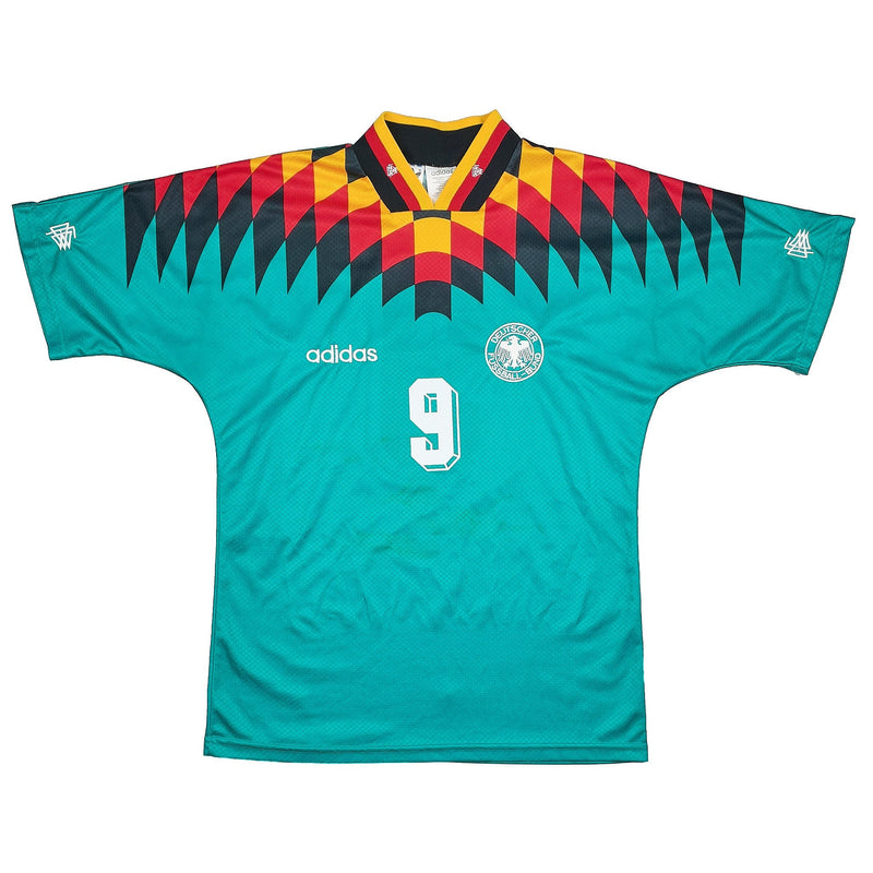 1994/96 GERMANY RIEDLE #9 AWAY SHIRT (M) ADIDAS