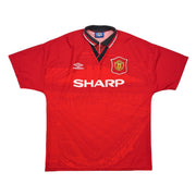 1994/96 Manchester United Cantona #7 Home Shirt (L) Umbro