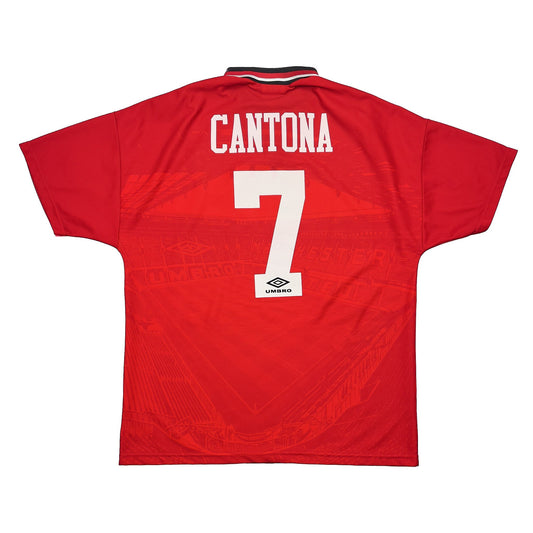 1994/96 Manchester United Cantona #7 Home Shirt (L) Umbro