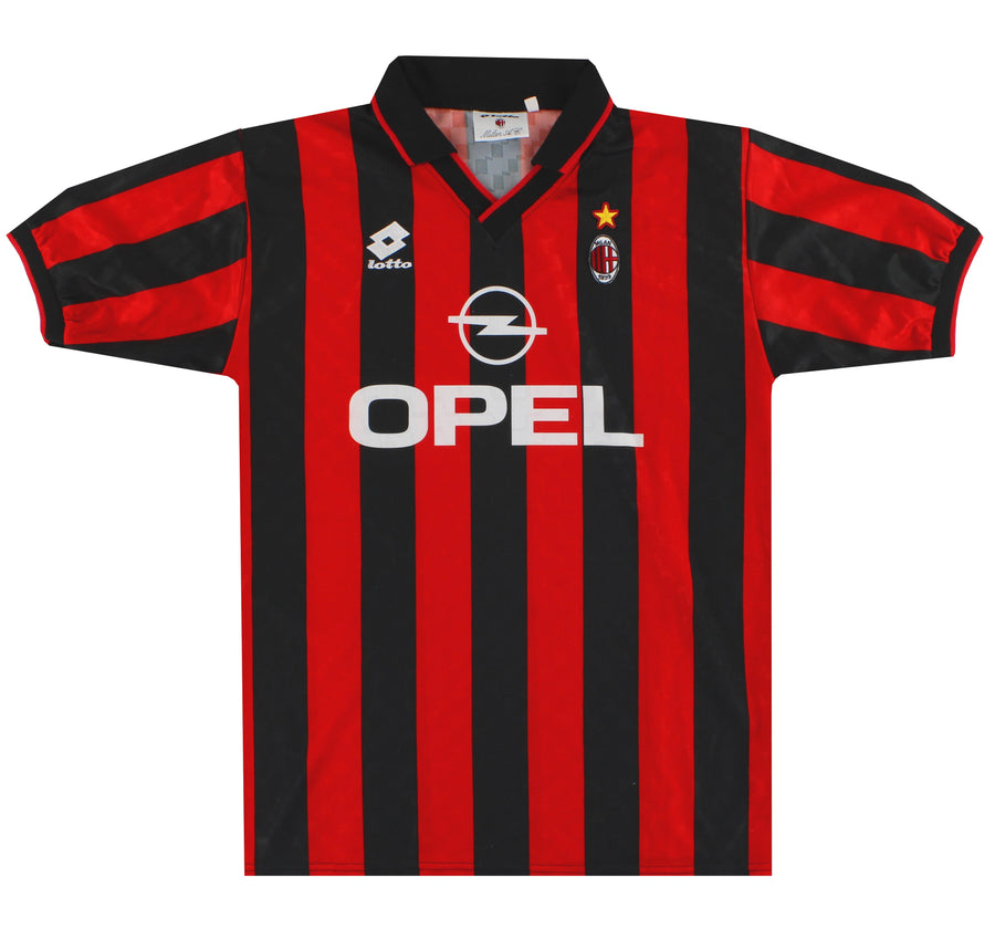 1995-96 AC Milan Lotto Home Shirt L