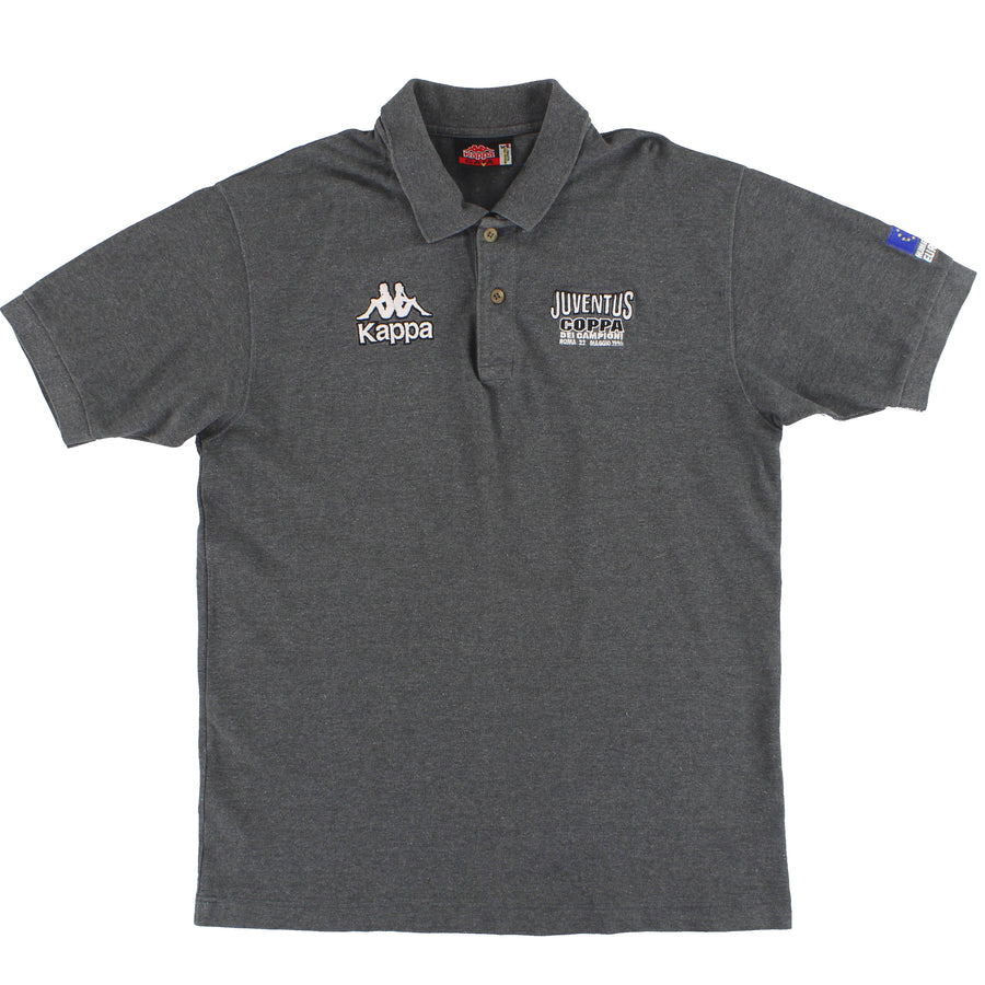 1995-96 Juventus Kappa 'Coppa Campioni' Polo Shirt XL