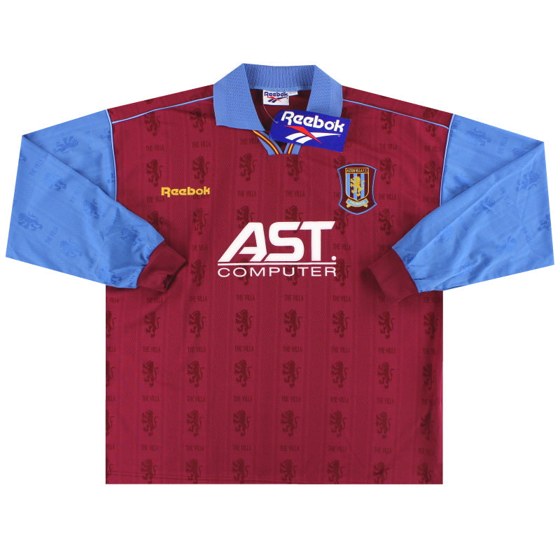 1995-97 Aston Villa Reebok Player Issue Home Shirt L/S *w/tags* XXL