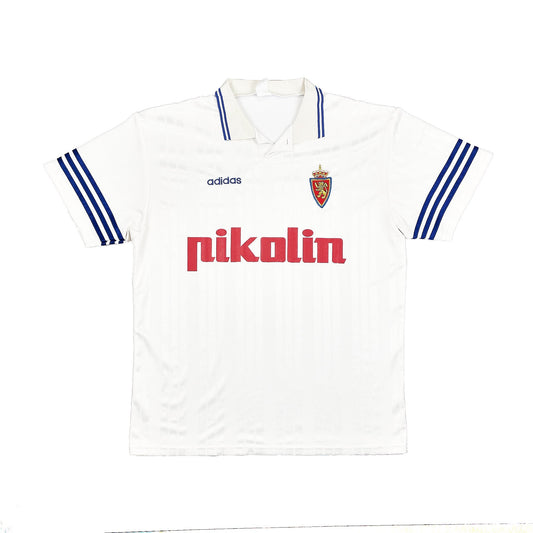 1995/96 Real Zaragoza Home Shirt (XXL) Adidas