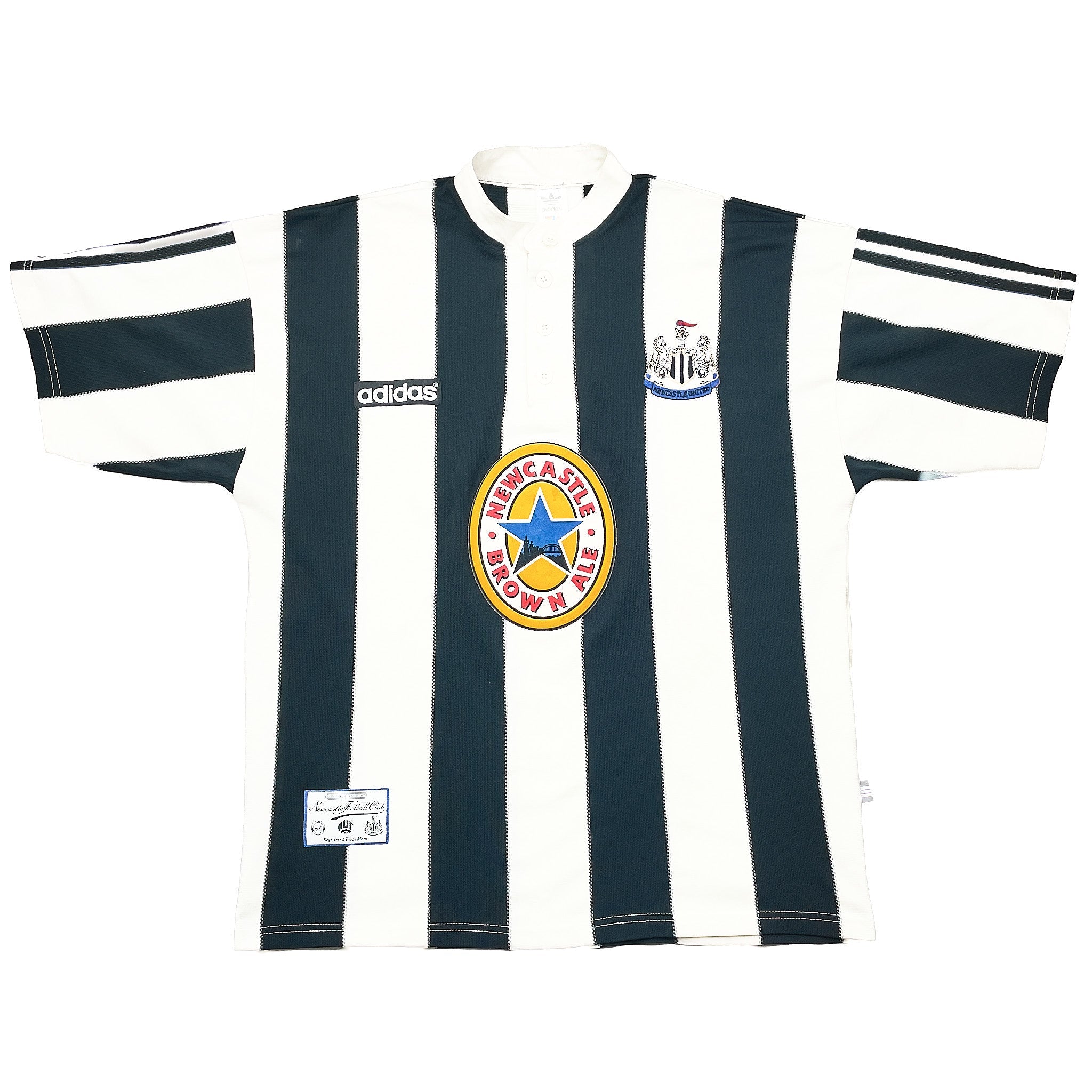 1995/97 NEWCASTLE UNITED HOME SHIRT (L) ADIDAS – Classic Football Kit