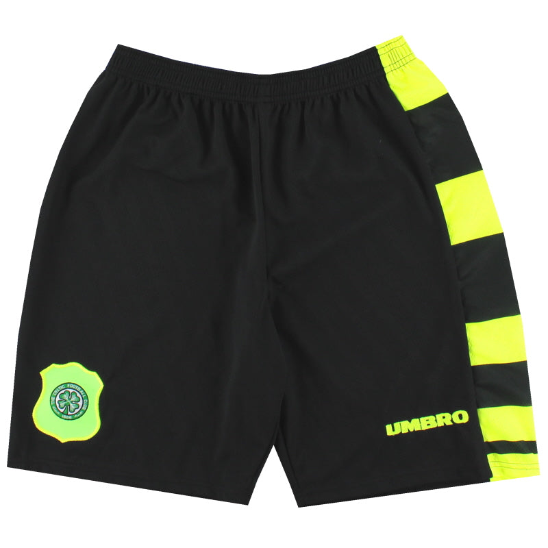 1996-97 Celtic Umbro Away Shorts *As  New* S