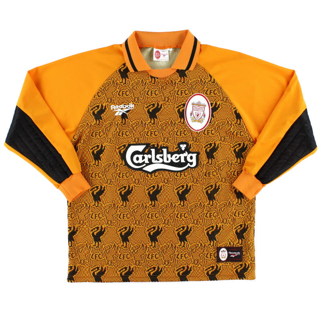 1996-97 Liverpool Reebok Goalkeeper Shirt L.Boys