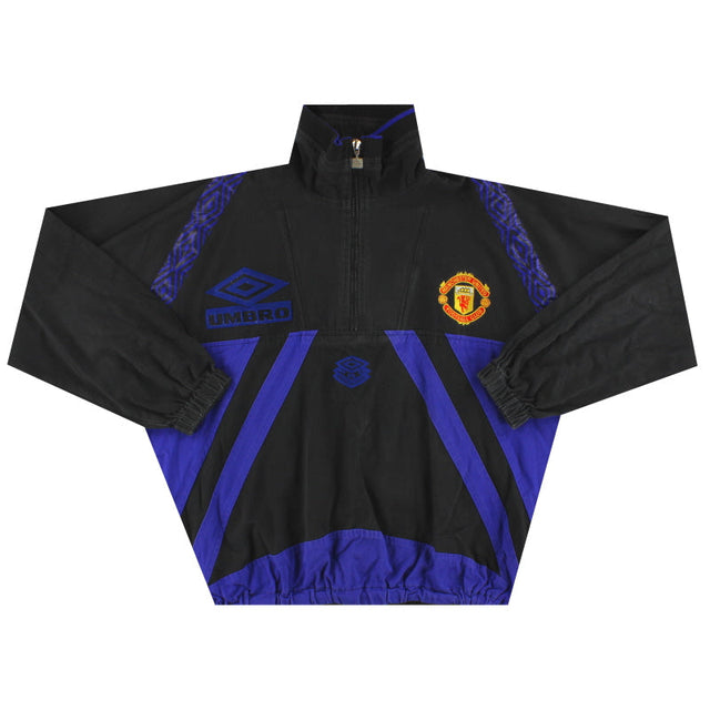1996-97 Manchester United Umbro 1/2 Zip Track Jacket M