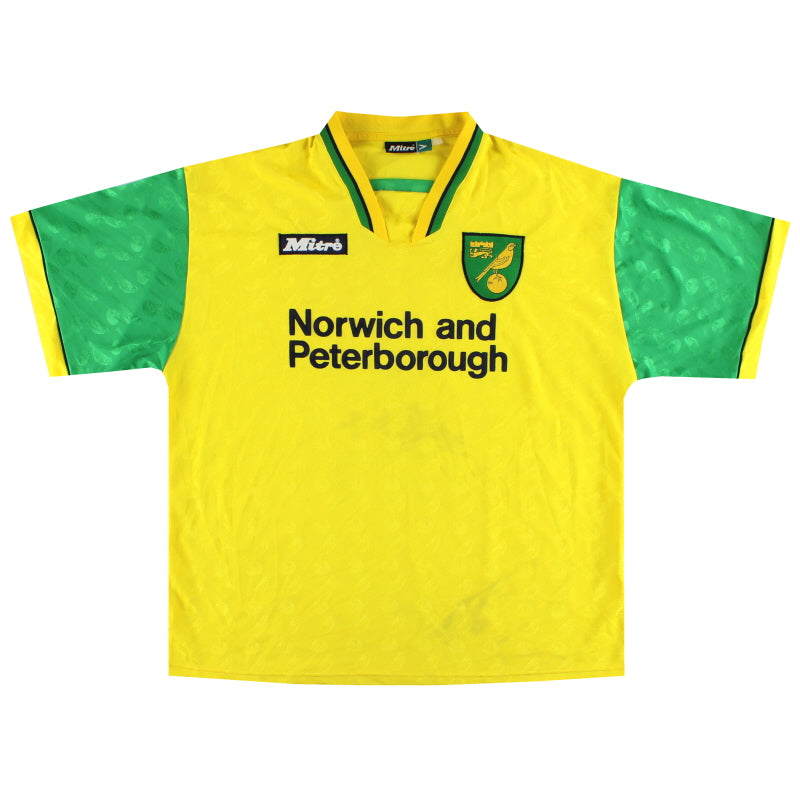 1996-97 Norwich City Mitre Home Shirt M