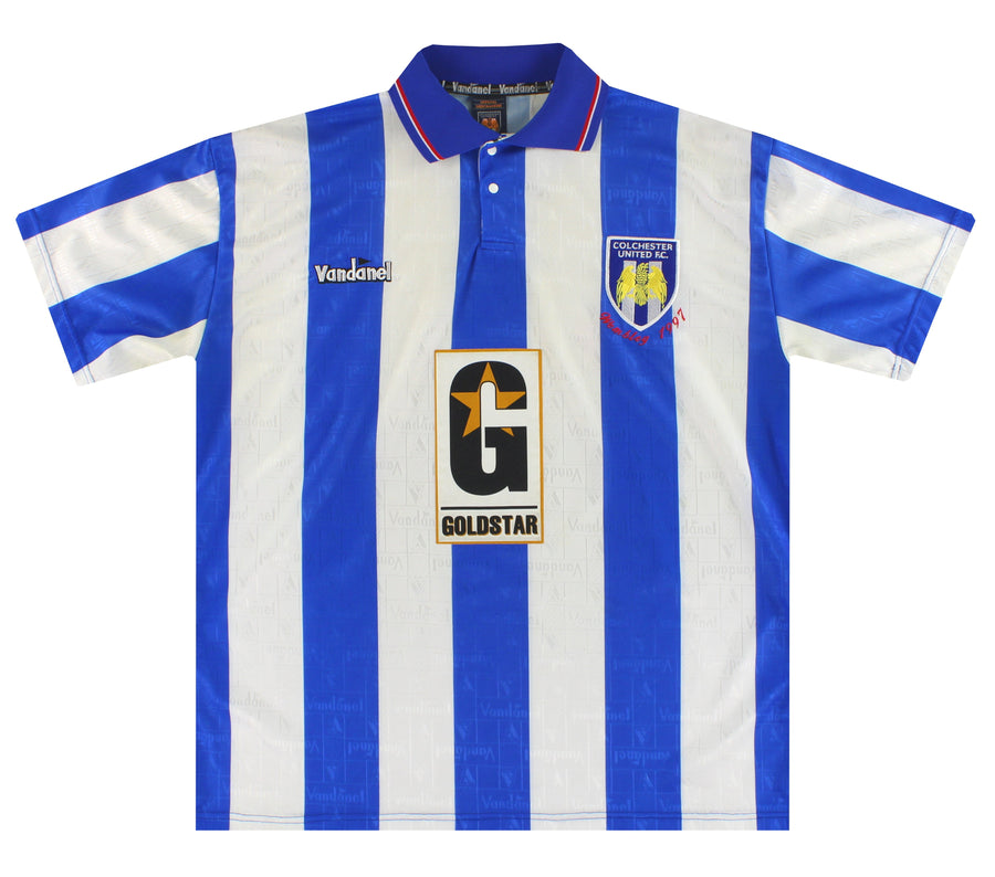 1996-97 Colchester United Vandanel 'Wembley 1997' Home Shirt XL