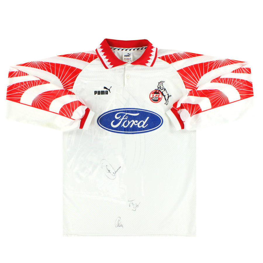1996-97 FC Koln Puma 'Signed' Home Shirt L/S M