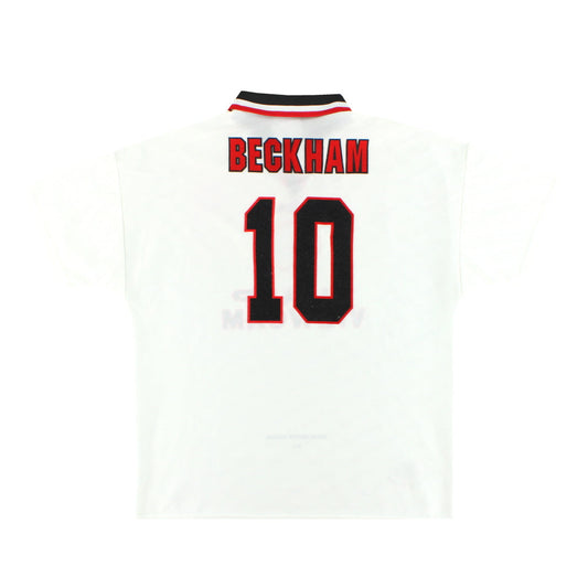 1996-97 Manchester United Umbro Away Shirt Beckham #10 L