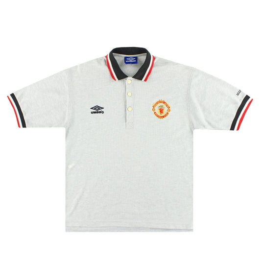 1996-97 Manchester United Umbro Polo Shirt M