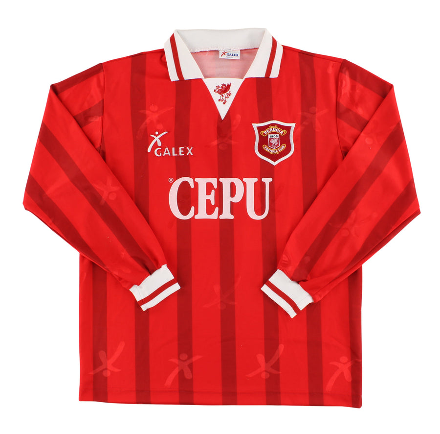 1996-97 Perugia Player Issue Home Shirt Goretti #24 L/S XL