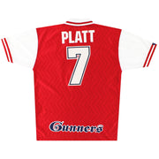 1996-98 Arsenal Nike Home Shirt Platt #7 L
