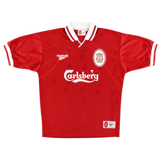 1996-98 Liverpool Reebok Home Shirt *Mint* L