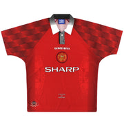 1996-98 Manchester United Umbro Home Shirt L - Classic Football Kit