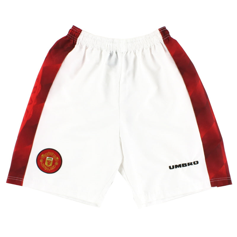 1996-98 Manchester United Umbro Home Shorts Y